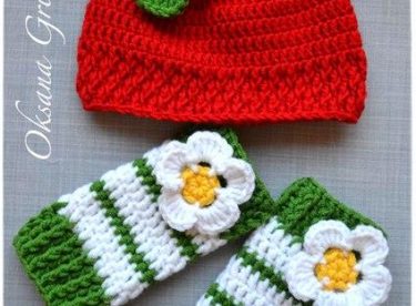 Knitted baby and child hat pattern-4