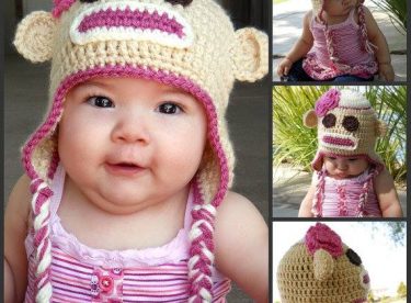 Knitted baby and child hat pattern-2