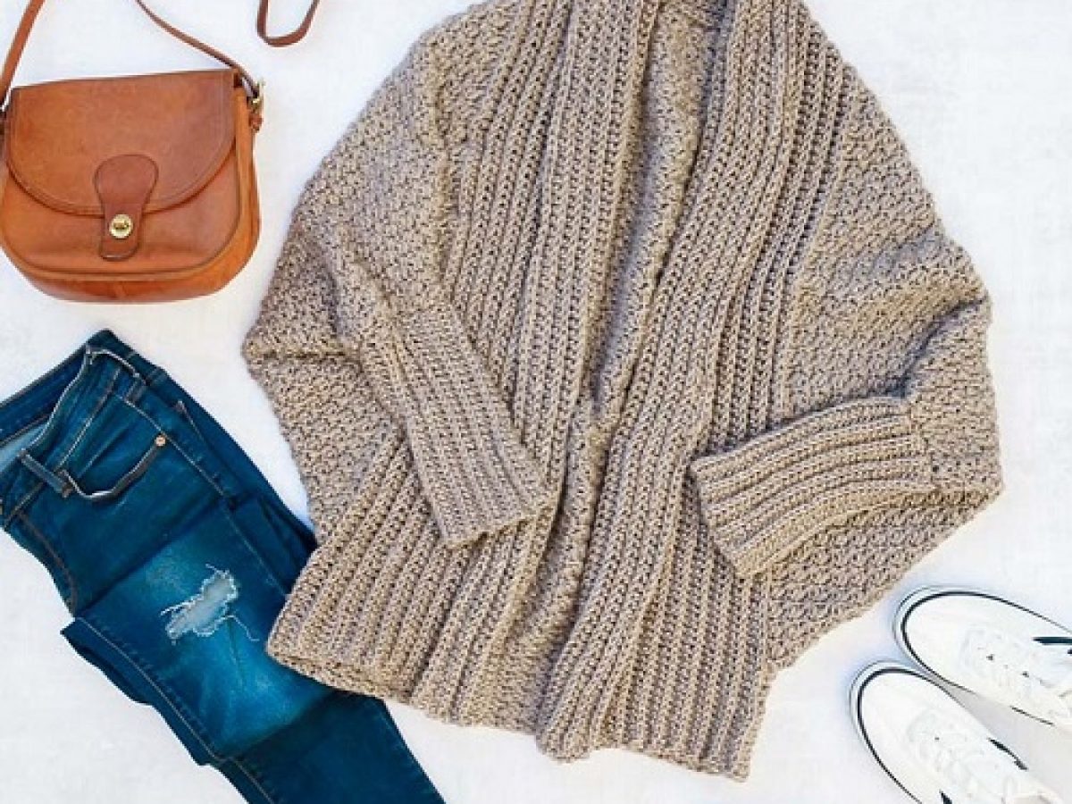 draped cardigan sweater