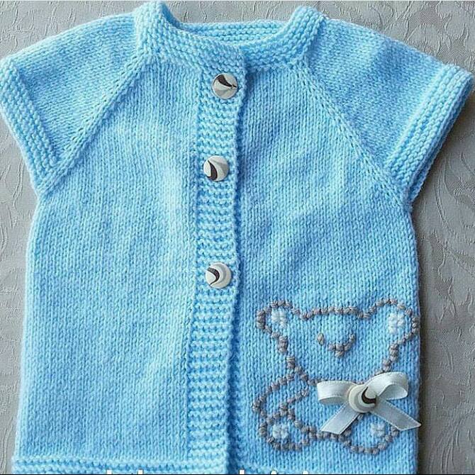 Knitted baby dress, vest, cardigan, sweater, overalls patterns (100 ...