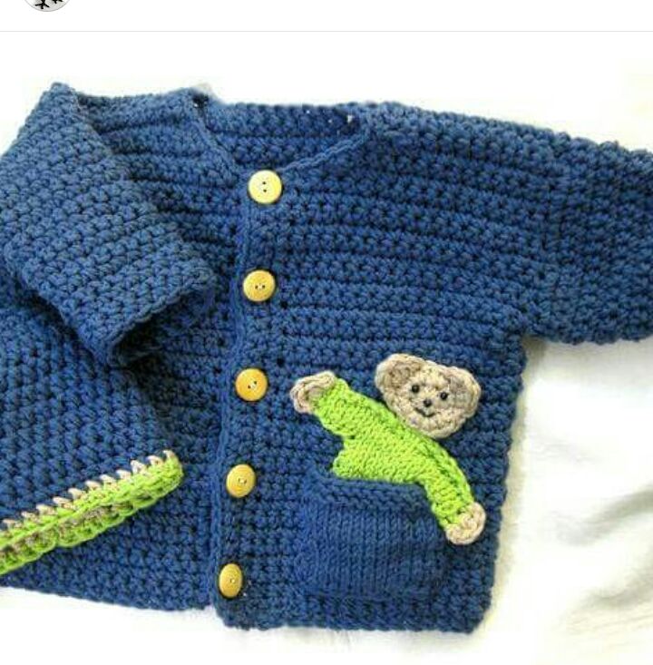 Crochet Cactus Baby Cardigan Free Pattern - Knitting, Crochet Love
