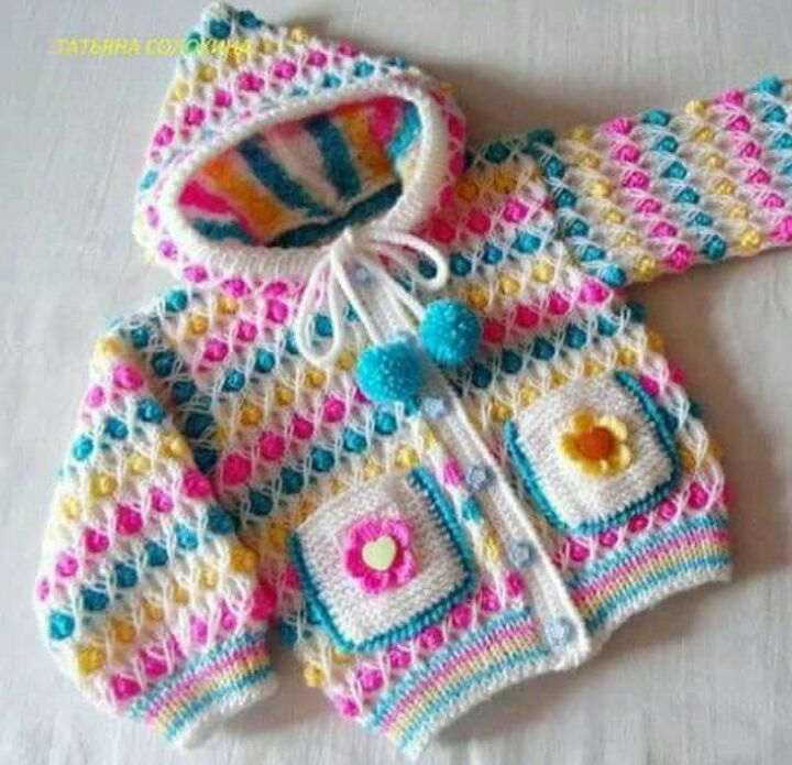 Buy Baby Girls Handmade Woollen Frock Cum Sweater 6 to 12 Months  Multicolour at Amazonin