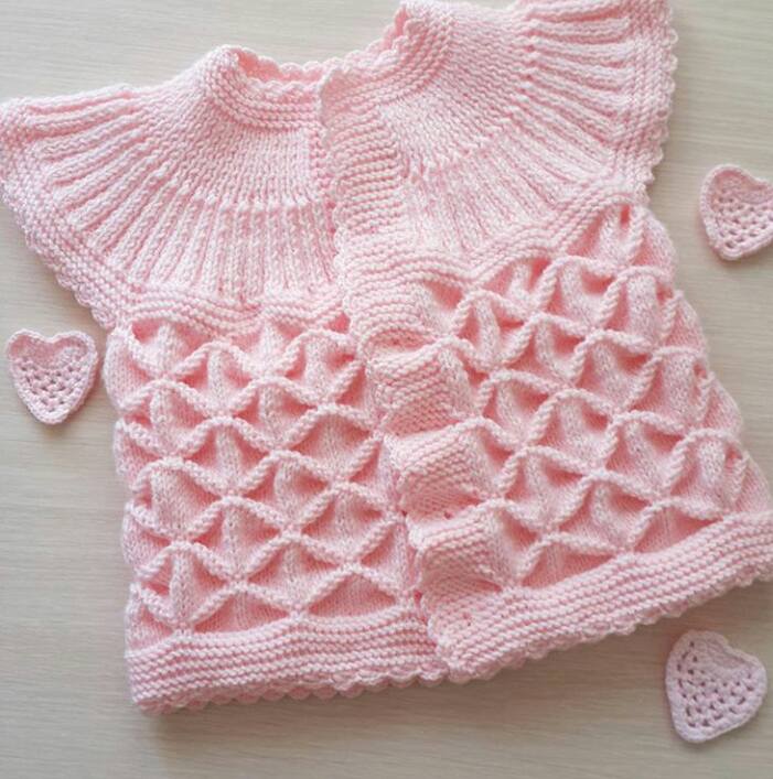 Knitted baby dress, vest, cardigan, sweater, overalls patterns -7 ...