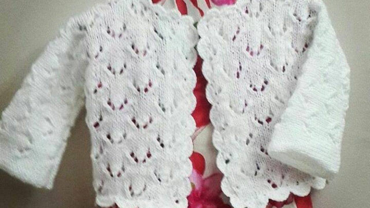 Knitted baby dress, vest, cardigan, sweater, overalls patterns -8