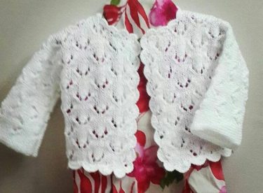 Knitted baby dress, vest, cardigan, sweater, overalls patterns -8