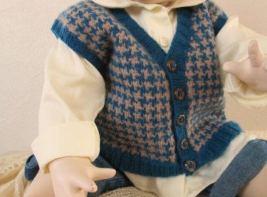 Knitted baby sweater, vest patterns