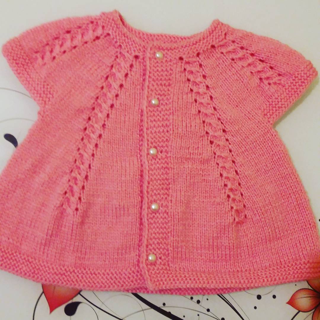 Knitted twill patterned baby vests - Knitting, Crochet Love