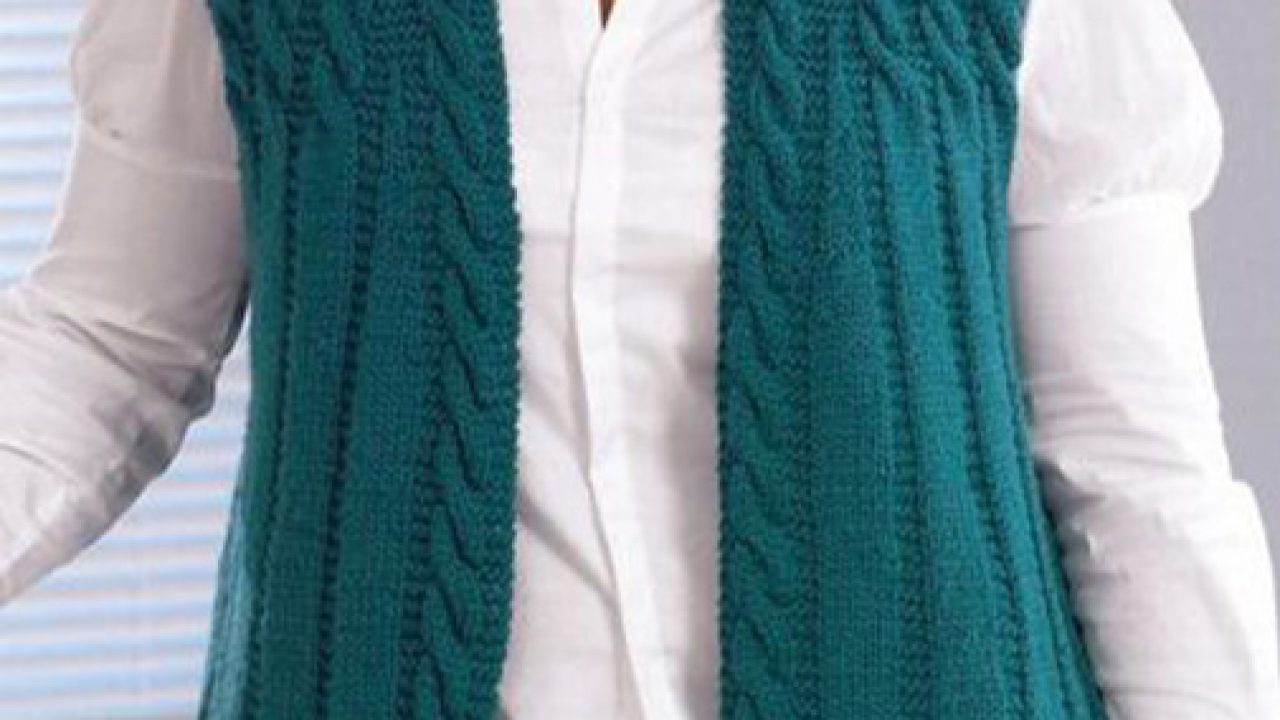 ladies knitted vest pattern