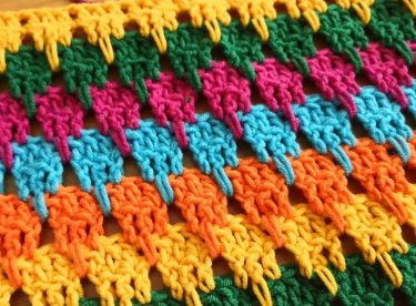 Crochet Work Simple Crochet Sample / Crochet Larksfoot Stitch Tutorial (Eng. Subt.)