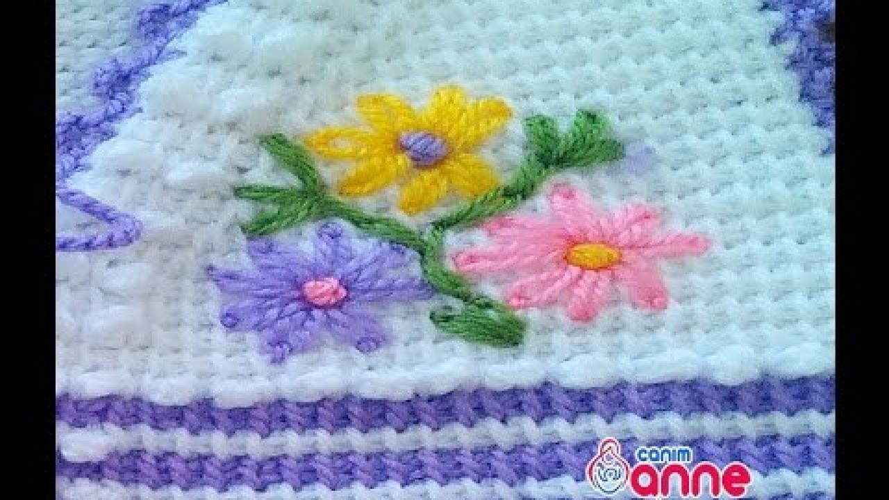 Baby Vest Patterned Flower Processing, Canım Mother