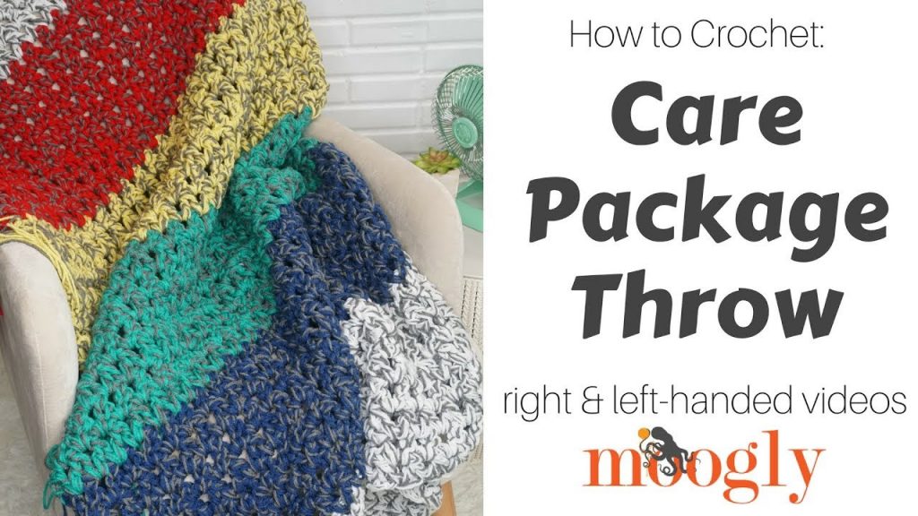How to Crochet: the Care Package Throw (Right Handed)