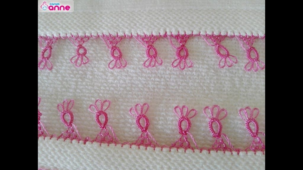 Easy Shuttle Motif Towel Border Construction