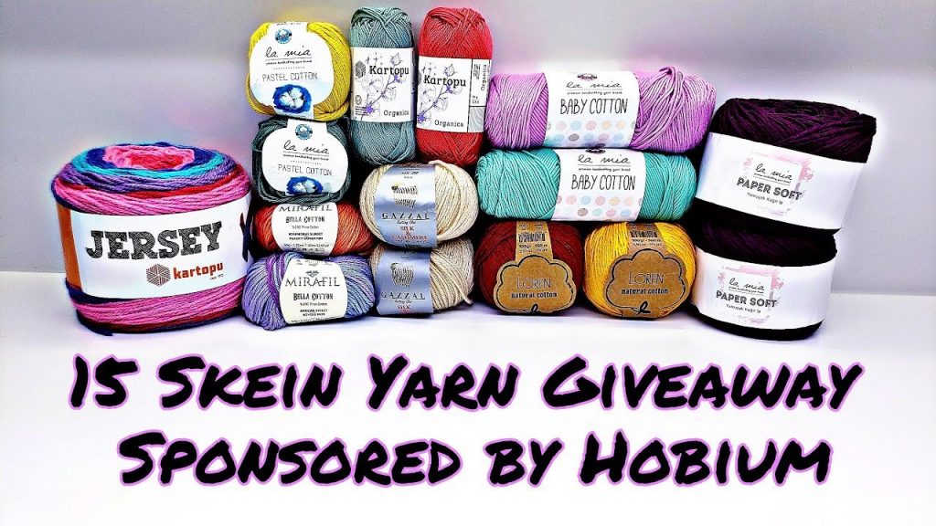 15 Skein giveaway and Review Sponsored by Hobium CLOSED