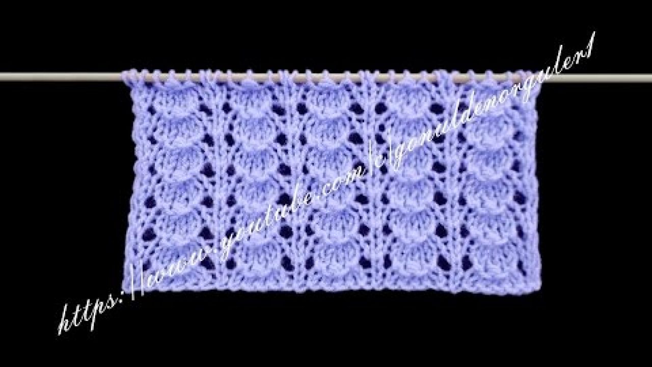 open-looped knitting pattern lady and baby vest example