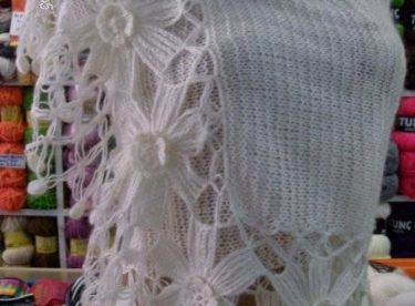 Knit wedding shawl pattern