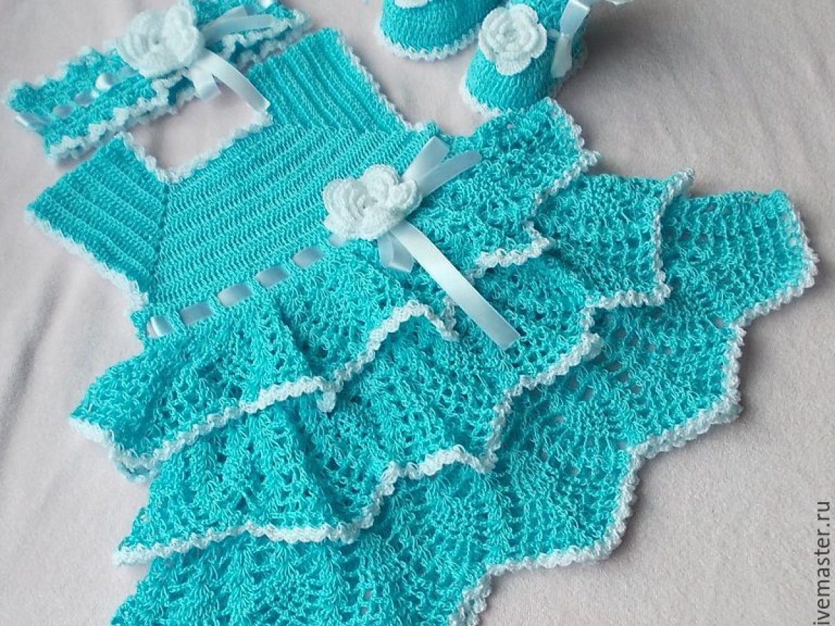 vintage crochet baby dress pattern