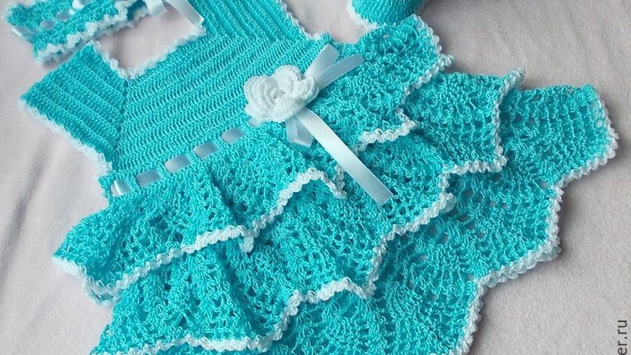 crochet baby frocks free patterns