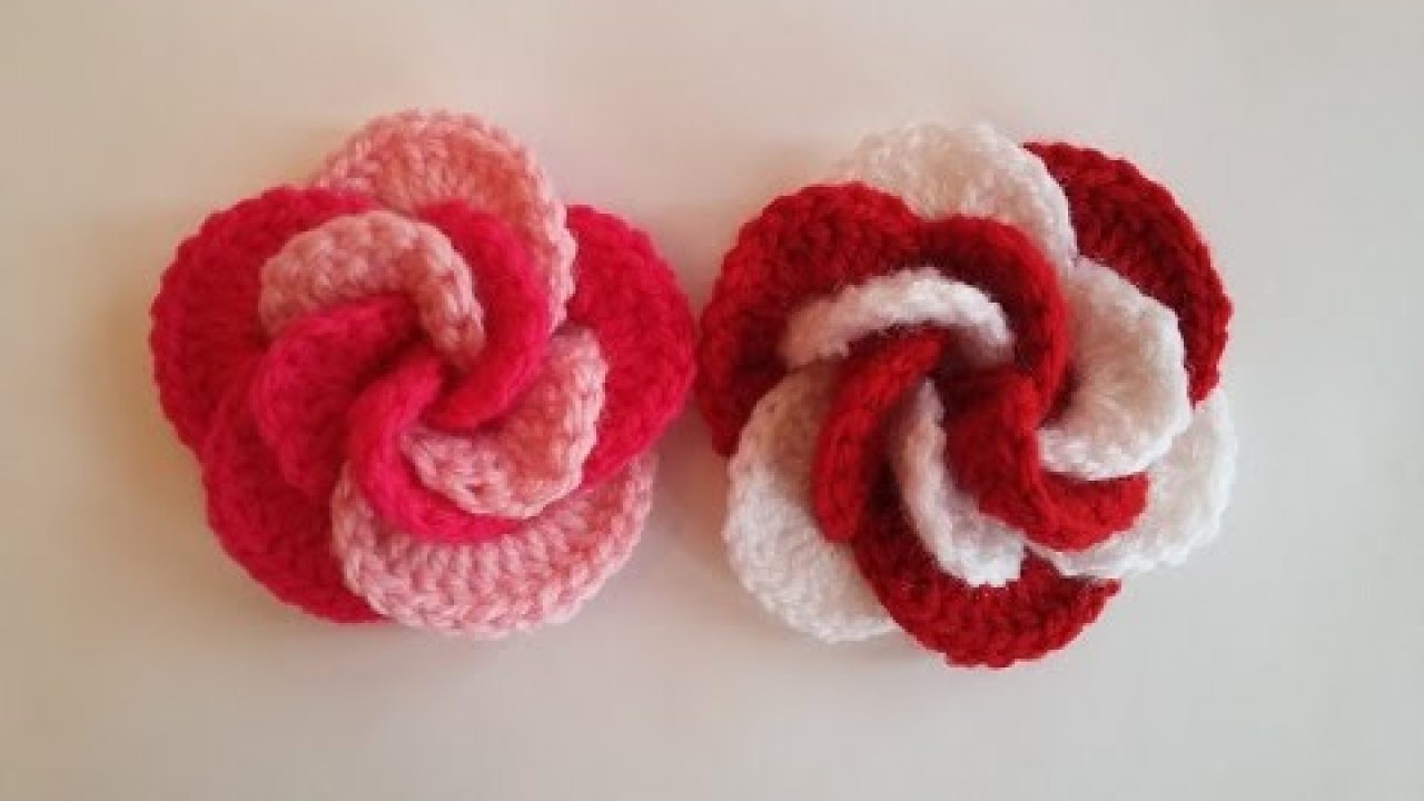 Crochet Flower Free Pattern Tutorial