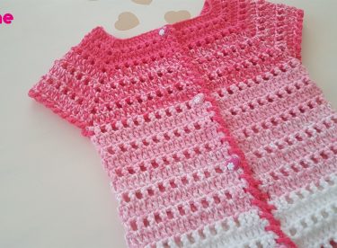 Crochet vest gradıent free pattern