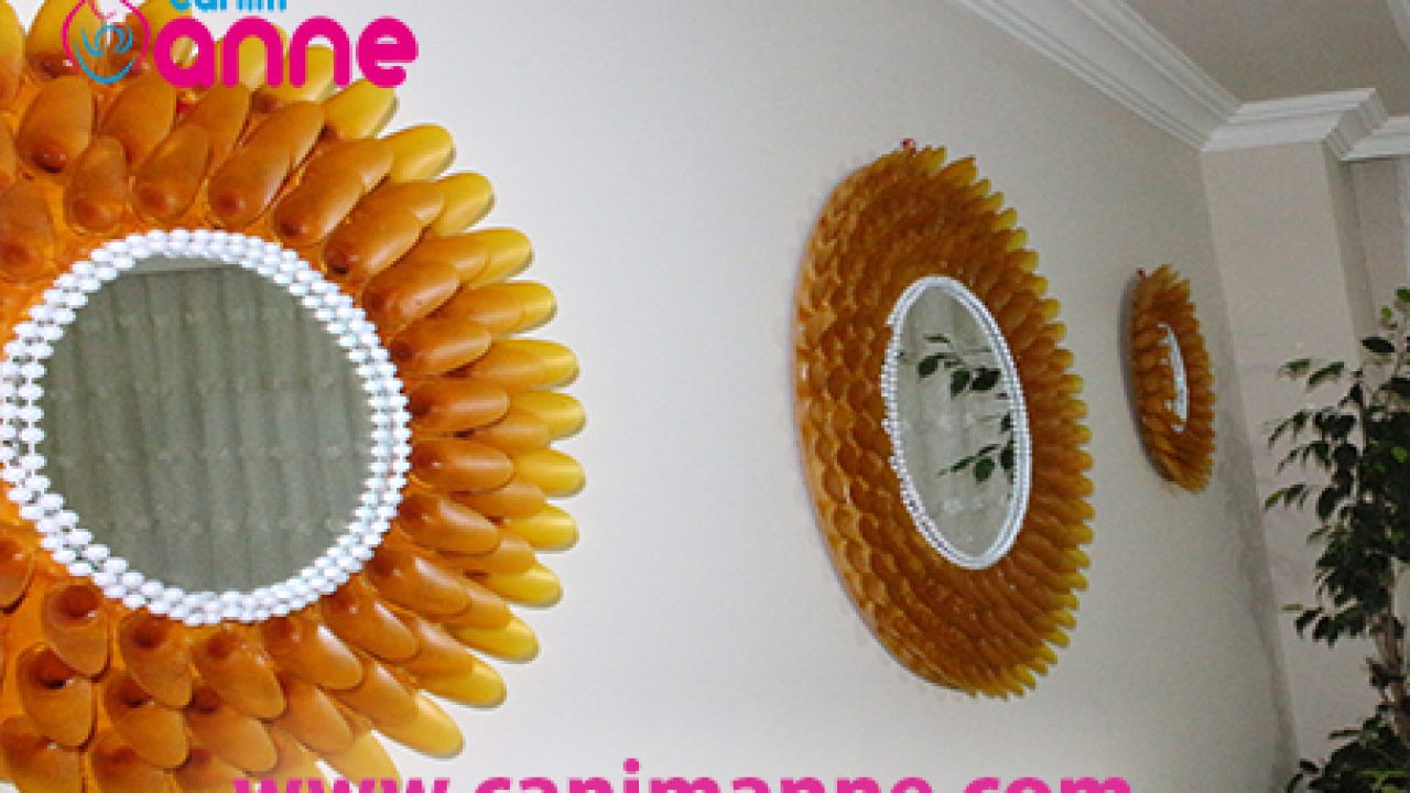 How to make beautiful wall mirror a plastic spoon