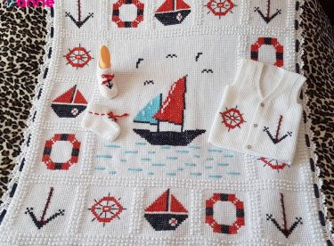 Sailor Baby Blankets Model For Free