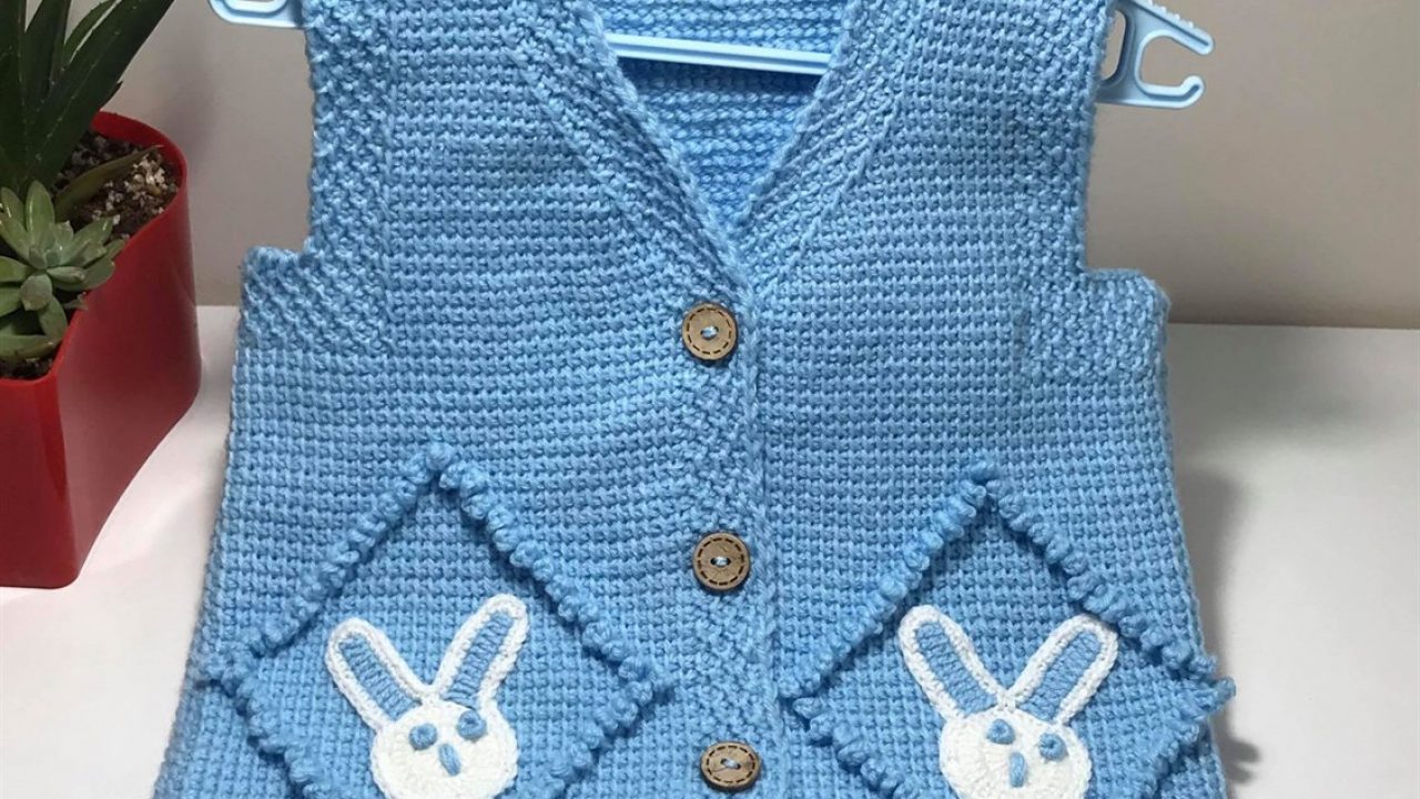 Tunisia business rabbit baby vest pattern for free