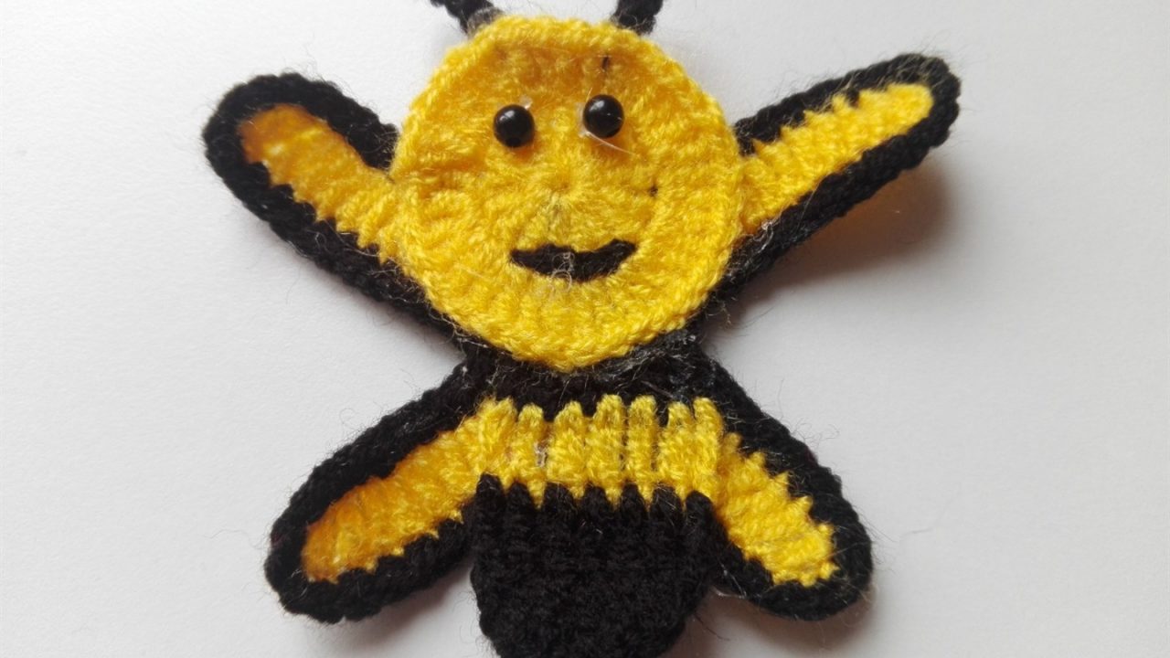 Crochet Bee Motif Pattern