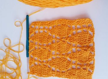 Crochet leaf pattern