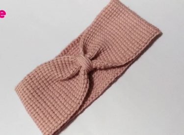 Tunisian Handwork Children’s Hair Band Pattern