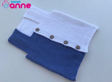 Tunisian Pattern Baby Vest Free