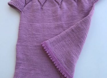 Leaf robe knit dress pattern