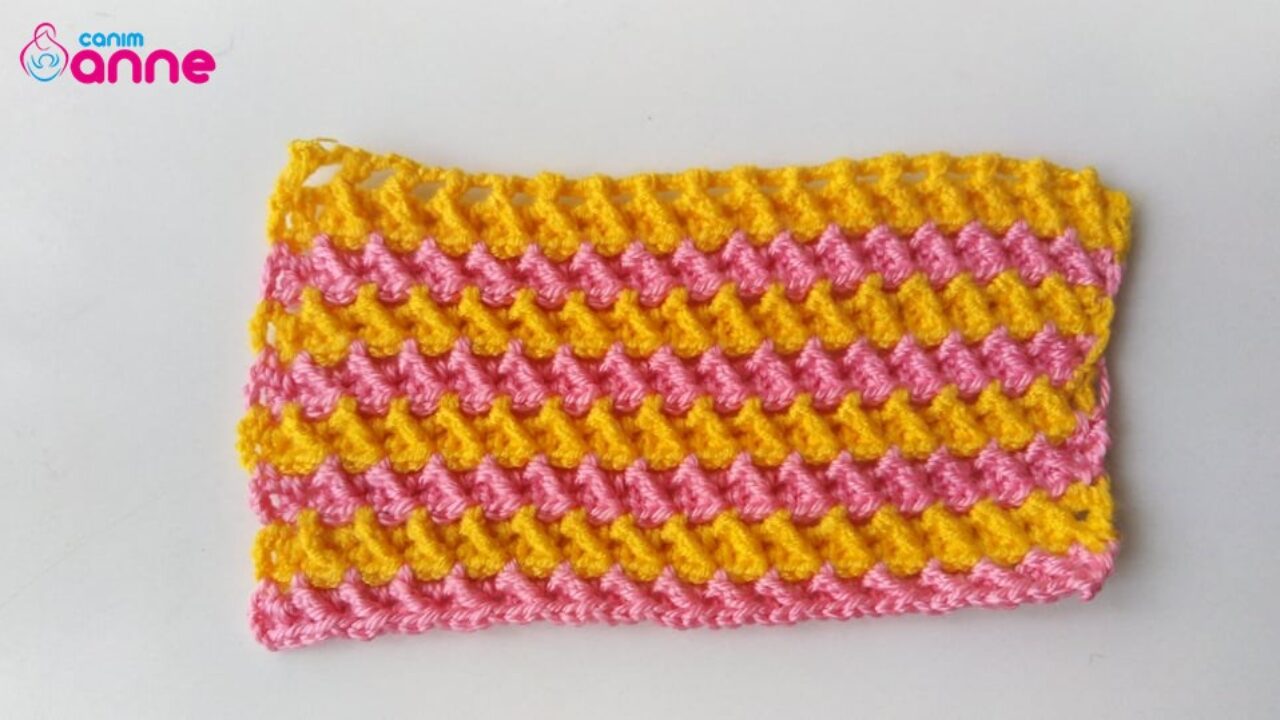 Two-color blanket pattern free